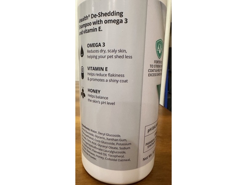 4health De-Shedding Shampoo, 32 fl oz/946 mL