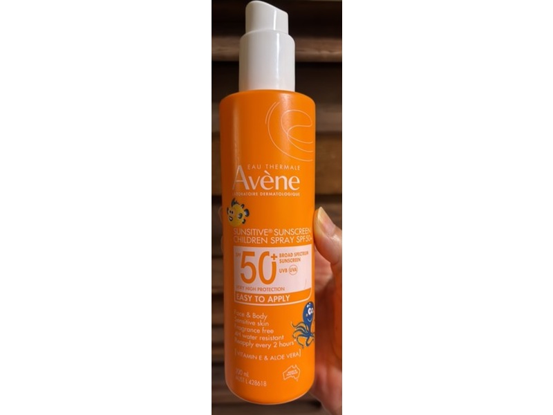 Eau Thermale Avene Sunsitive Sunscreen Children Spray, SPF 50+, 200 mL