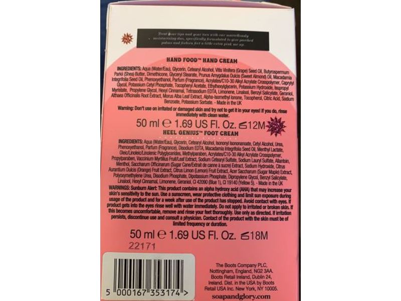 Soap & Glory Hand Food Heels Genius, 1.69 fl oz/ 50 mL