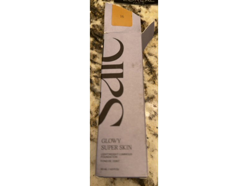 Saie Glowy Super Skin Tint Liquid Foundation, 16, 1 fl oz/30 mL