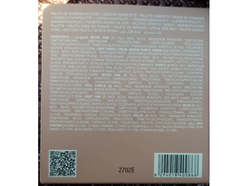 Huda Beauty Obsession Matte Eyeshadow Pallette, Cool, 0.24 oz/7.03 g