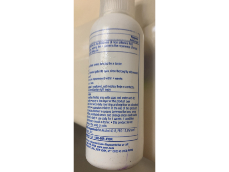 Avon Foot Works Anti Fungal Foot Spray, 3.4 fl oz/100 mL
