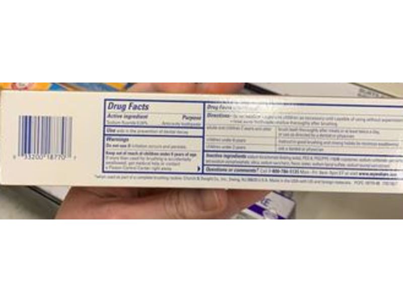 Arm & Hammer Peroxicare Toothpaste, Deep Clean, 6 oz/170 g