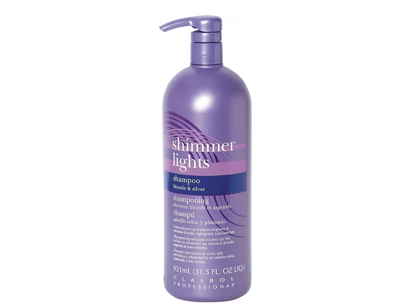Clairol Shimmer Lights Conditioning Shampoo, Blonde & Silver, 31.5 fl oz/931 mL