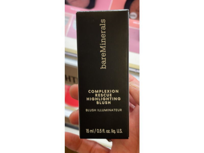 bareMinerals Complexion Rescue Highlighting Blush, Pink Glow, 0.5 fl oz/15 mL