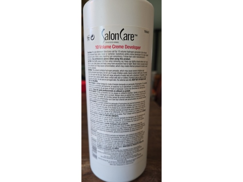 Salon Care 10 Volume Creme Developer, 32 fl oz/946 mL