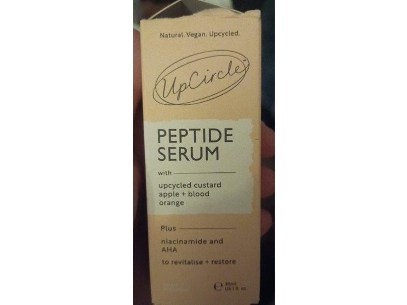 UpCircle Peptide Serum, Upcycled Custard Apple + Blood Orange, 1 fl oz/30 mL