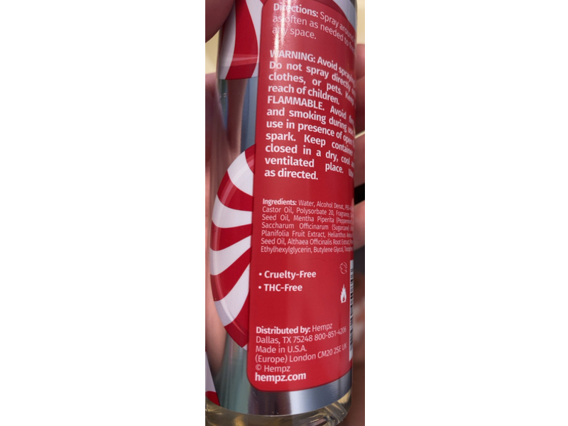 Peppermint Vanilla Swirl Herbal Room Mist, 4.22 fl oz/125 mL