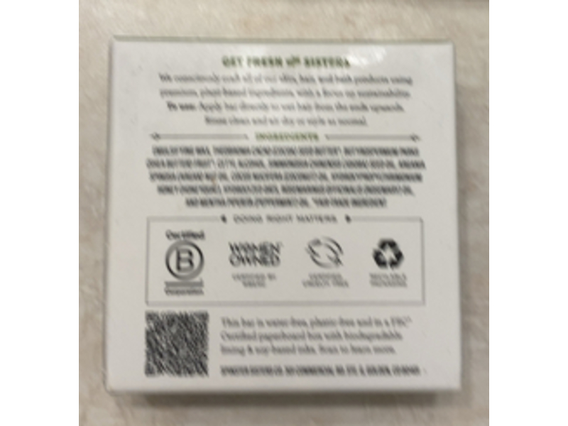 Spinster Sisters Co Conditioner Bar, Rosemary Mint, 3 oz/85 g