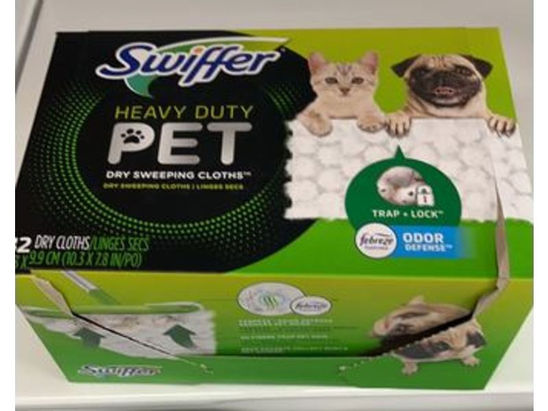 Swiffer Heavy Duty Pet Dry Sweeping Cloths, 32 Count