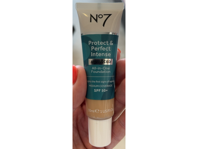 No7 Protect & Perfect Intense All In One Foundation, Advanced, Cameo, SPF 50+, 1 fl oz/30 mL