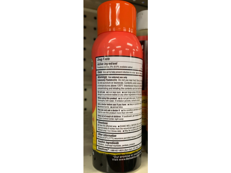 Betadine Antiseptic Dry Powder Spray, 2 oz/56.7 g