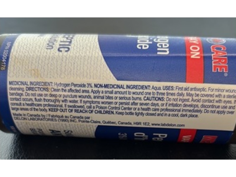 Medi Care First Aid Antiseptic Topical Liquid, Hydrogen Peroxide, 3.38 fl oz/100mL