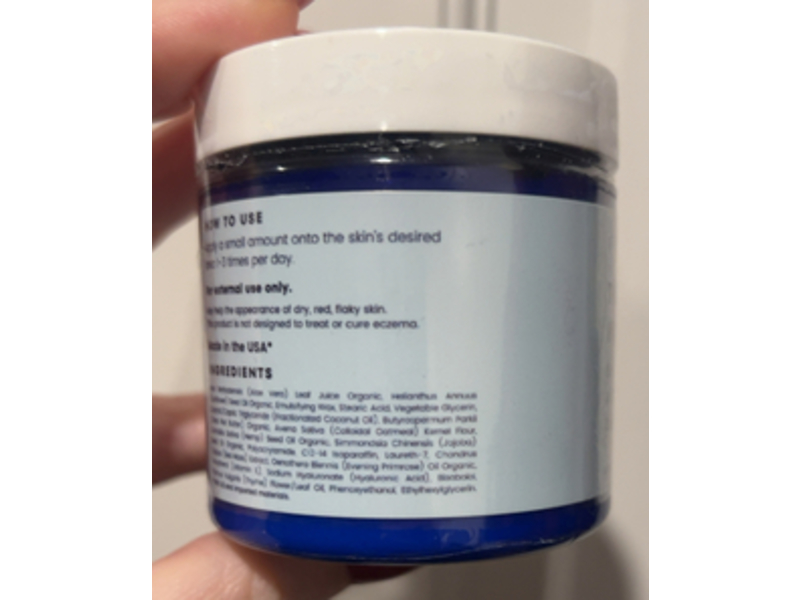 The Ocean Healed My Eczema Soothing Cream, Sea Moss, Aloe vera & Oats, 4 fl oz/118 mL