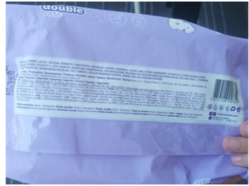 Violeta Double Care Baby Wet Wipes, Cotton Oil, 64 Count