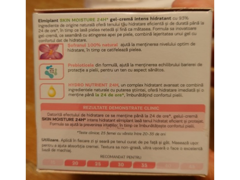 Elmiplant Skin Moisture Hydrating Gel Cream, 50 mL