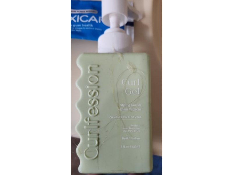 CURLFESSION Styling Curl Gel, Chamomile & Aloe Vera, 8 fl oz/236 mL