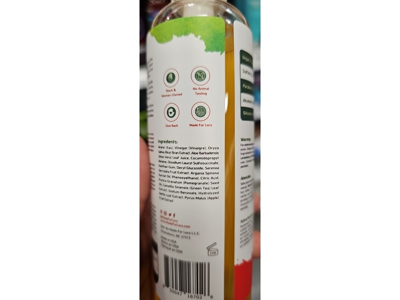 MFL ACV Shampoo, Fresh Apple, 8.8 fl oz/250 mL