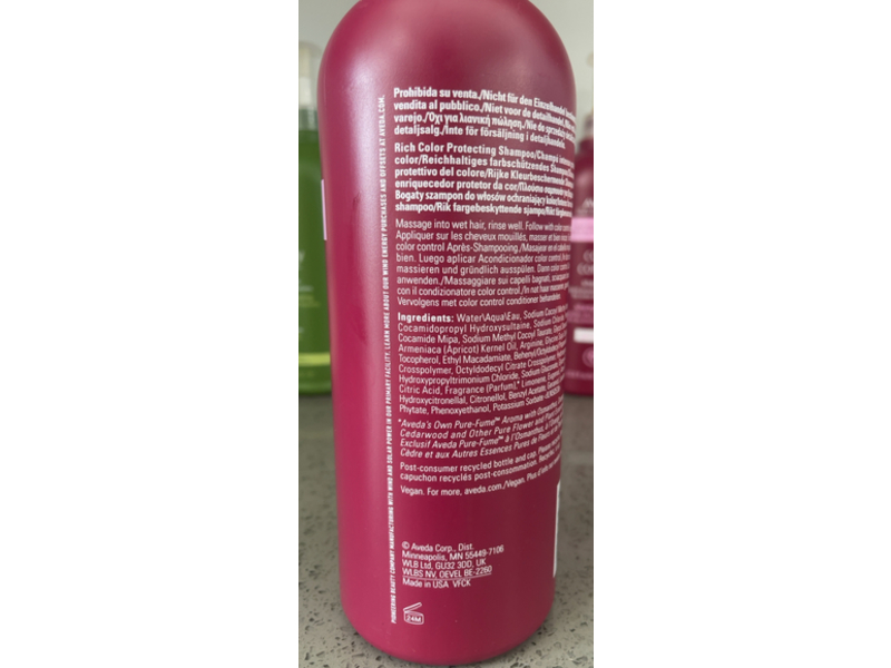 Aveda Color Control Rich Shampoo, 33.8 fl oz/1 L