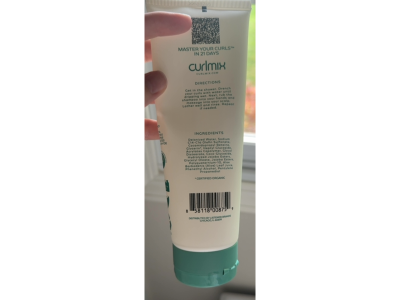 CurlMix Wash + Go Shampoo, Fragrance Free, 8 oz/236 mL