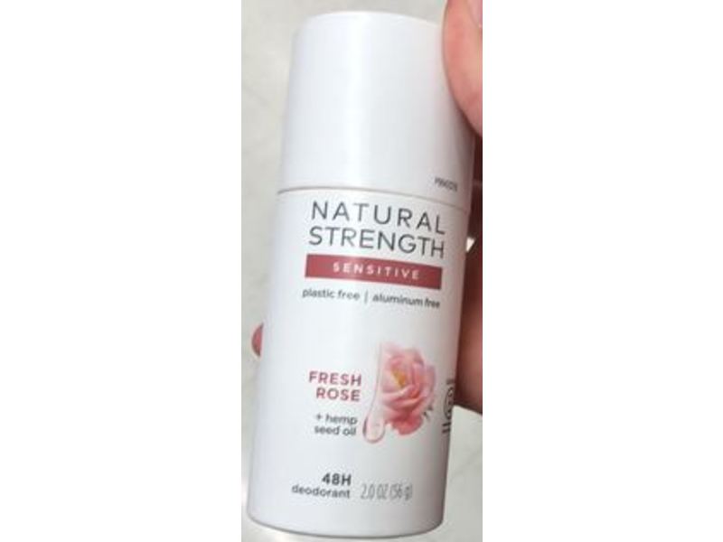 Tom's Of Maine Natural Strength Deodorant, Fresh Rose + Hemp Seed Oil, Sensitive, 2 oz/56 g