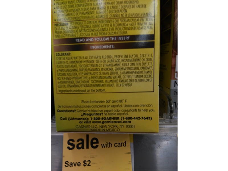 Garnier Nutrisse Nourishing Hair Color Creme, 30 Darkest Brown (Sweet Cola)