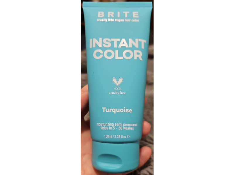 Brite Instant Color Moisturizing Semi-Permanent, Turquoise, 3.38 fl oz/100 mL