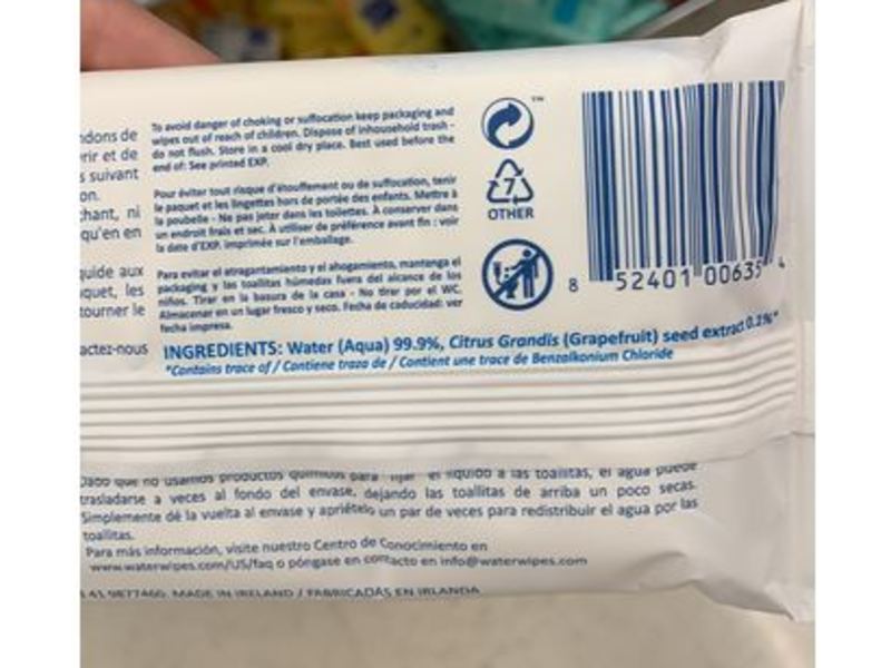 WaterWipes Purest Baby Wipes, 28 Ct