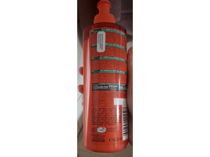 Garnier Fructis Sos Repair 10-In-1 Leave-In, Marula Oil, 400 mL