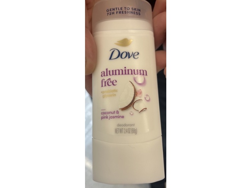 Dove Deodorant Stick, Coconut & Pink Jasmine, 2.4 oz/68 g