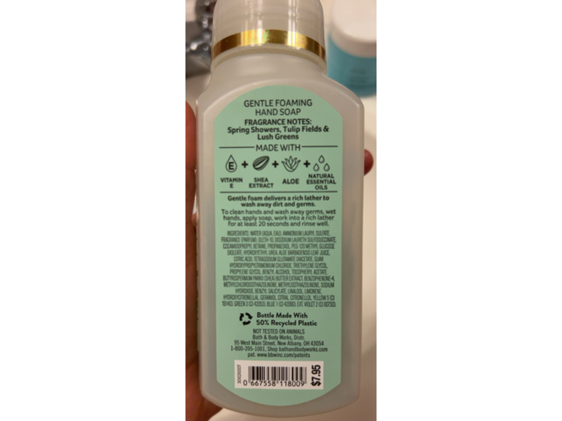 Bath & Body Works Gentle Foaming Hand Soap, Tulip Gardens, 8.75 fl oz