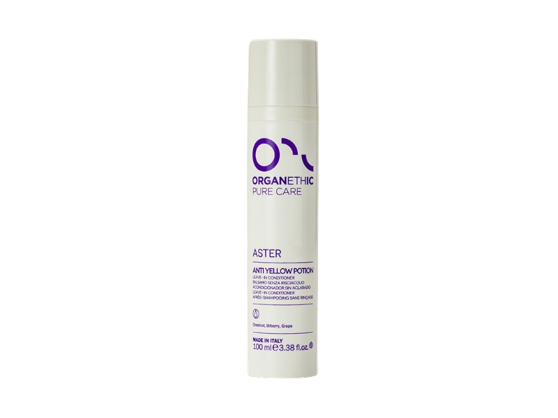 Organethic Pure Care Aster Anti Yellow Potion Leave-In Conditioner, 3.38 fl oz/100 mL