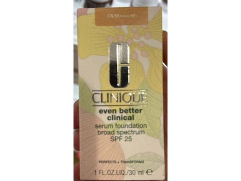 Clinique Even Better Clinical Serum Foundation, CN58 Honey, SPF 25, 1 fl oz/30 mL