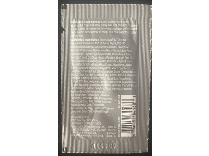 Dermalogica Biolumin C Night Restore Serum, Vitamin C + Pro-Vitamin D