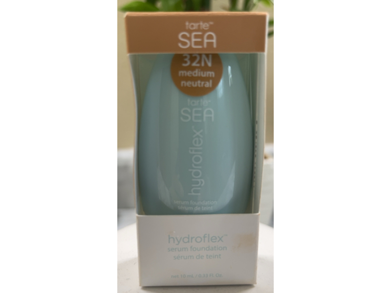 Tarte Sea Hydroflex Serum Foundation, 32 N Medium Neutral, 0.33 fl oz/10 mL