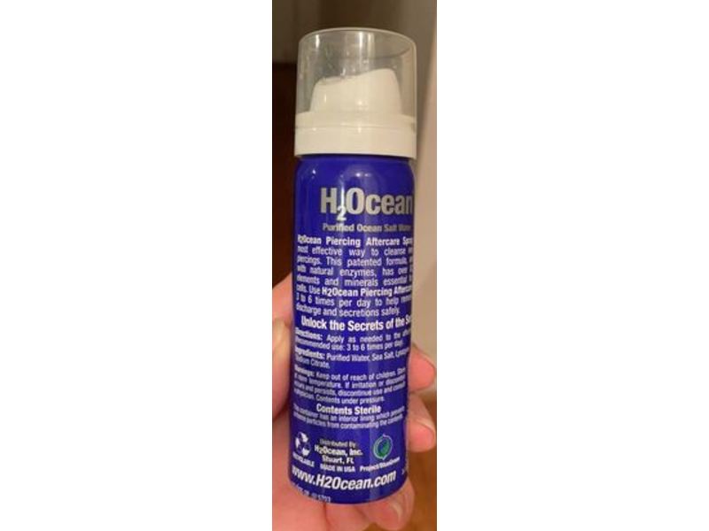 H2Ocean Sterile Piercing Aftercare Spray, 1.5 oz/44.36 mL