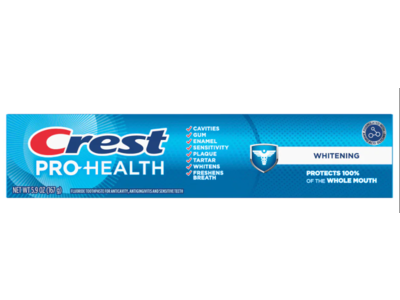 Crest Pro Health Toothpaste, Whitening, 5.9 oz/167 g