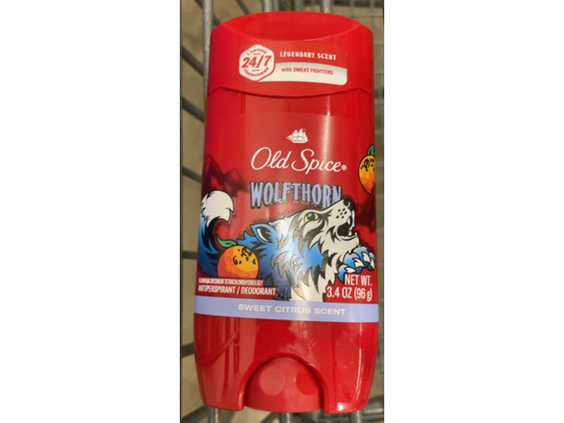 Old Spice Wild Collection Men's Invisible Solid Anti-Perspirant, Wolfthorn , 3.4 oz/96 g