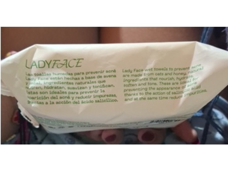 Lady Face Wipes, 24 Wipes