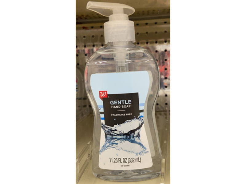 Walgreens Gentle Hand Soap, Fragrance Free, 11.25 fl oz (332 mL)