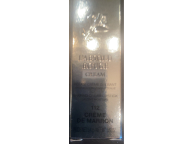 Lancome L'Absolu Rouge Lipstick, 112 Creme De Marron, 0.12 oz