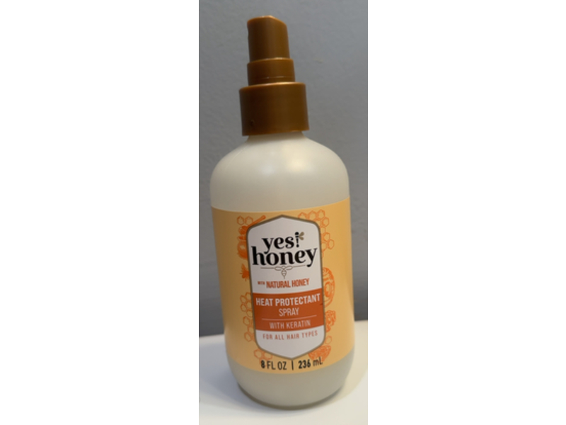 Yes! Honey Heat Protectant Spray, Natural Honey, 8 fl oz/236 mL