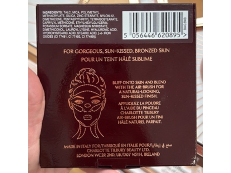 Charlotte Tilbury Airbrush Matte Bronzer, 4 Deep, 0.56 oz