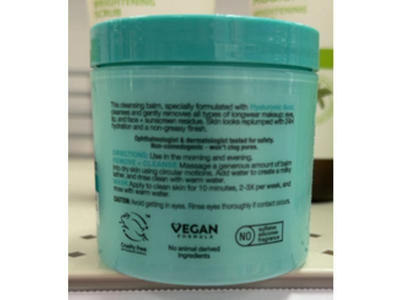 Garnier Erase It All Makeup Cleansing Balm, Hyaluronic Acid, 4.2 oz/119 g