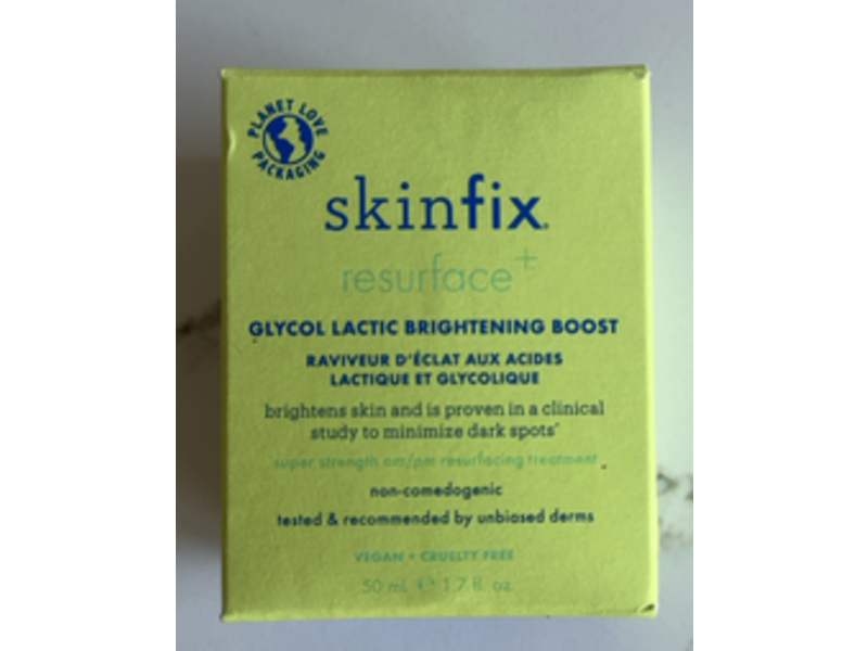 Skinfix Resurface+ Glycol Lactic Brightening Boost, 1.7 fl oz/50 mL