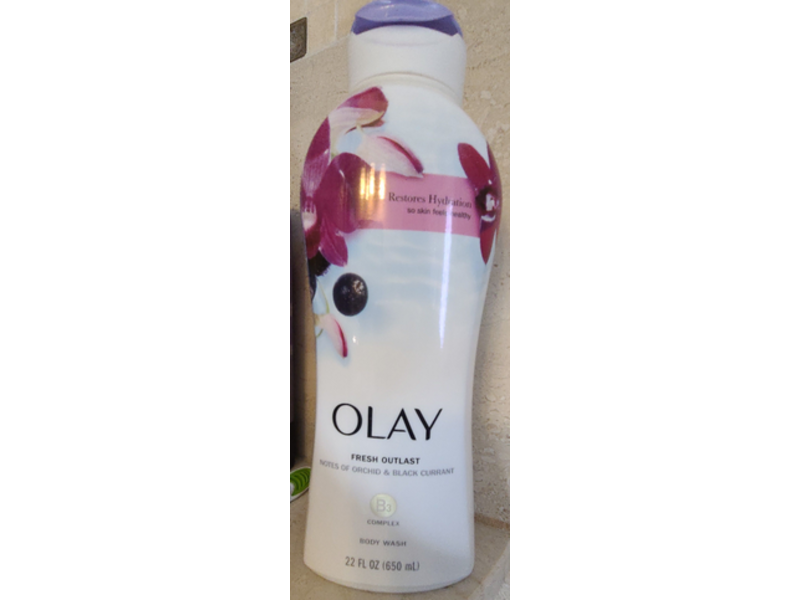 Olay Body Wash Orchid & Black Currant Complex B3 , Fresh Outlast, 22 fl oz/650 mL
