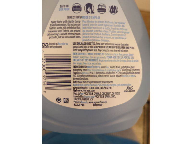 Febreze Fabric Extra Strength Fabric Refresher, Original Scent, 27 fl oz/800 mL