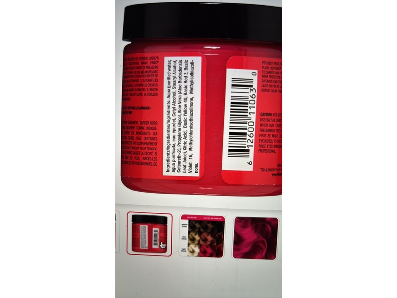 Manic Panic Tish & Snooky's Semi-Permanent Hair Color, Electric Watermelon, 4 fl oz/118 mL