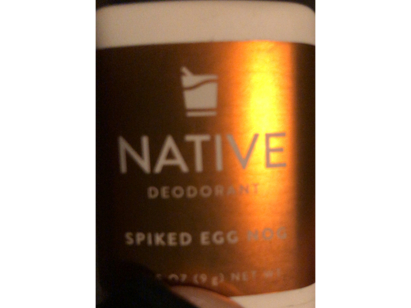 Native Deodorant, Spiked Egg Nog, 0.35 oz/ 9 g