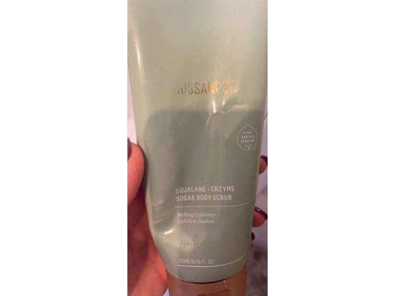 Biossance Squalane + Enzyme Sugar Exfoliator Body Scrub, 6.76 fl oz/200 mL